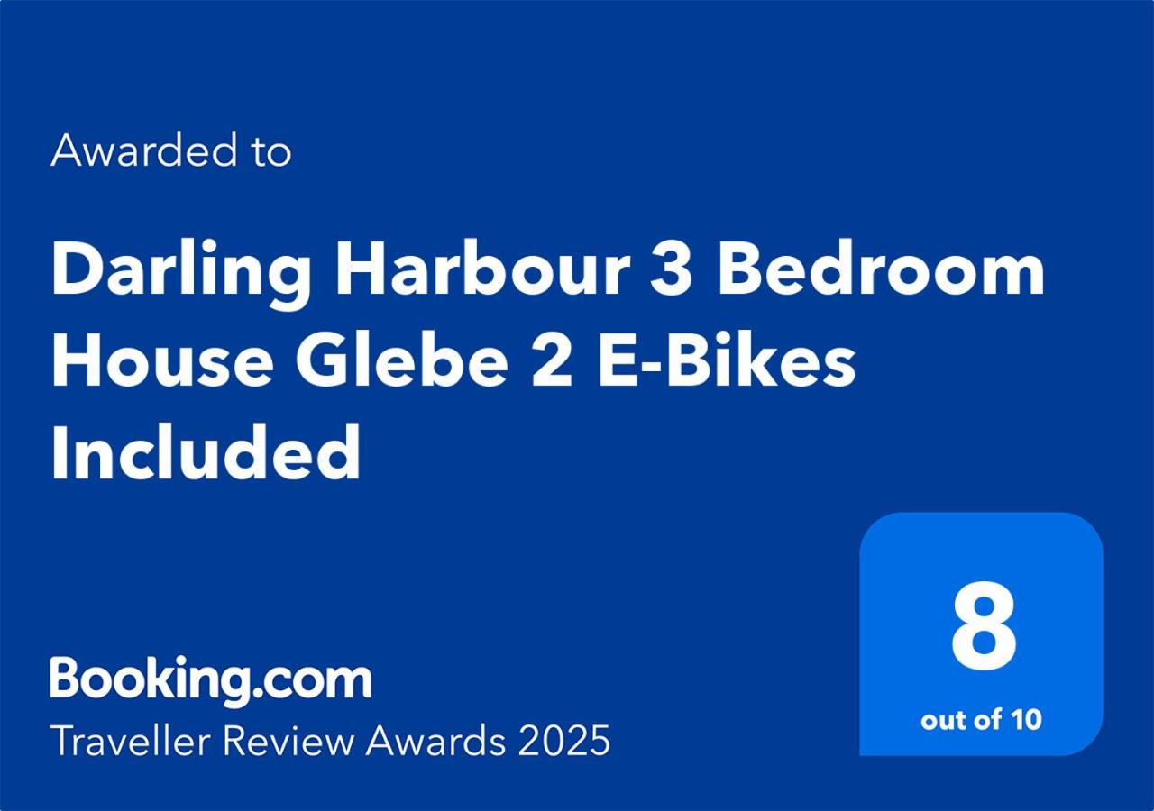 Darling Harbour 3 Bedroom House Glebe 2 E-Bikes Included 시드니 외부 사진